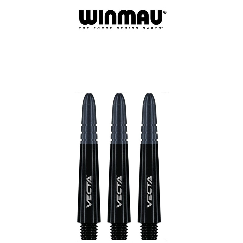 WINMAU – Vecta Composite Dart Shafts – Short Black