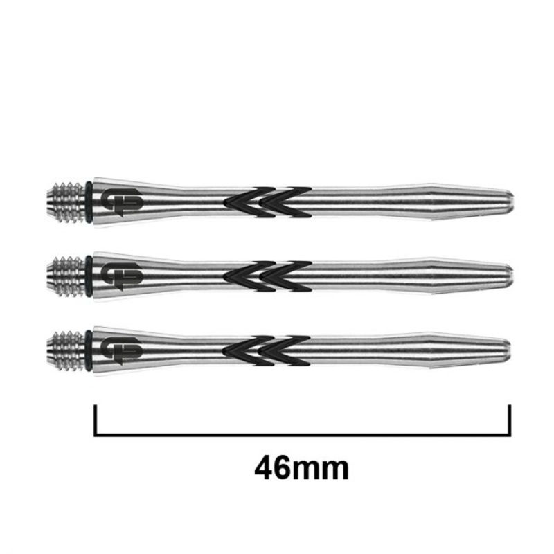 RED DRAGON Gerwyn Price ICEMAN V-Groove Aluminium Shafts – Medium – Black