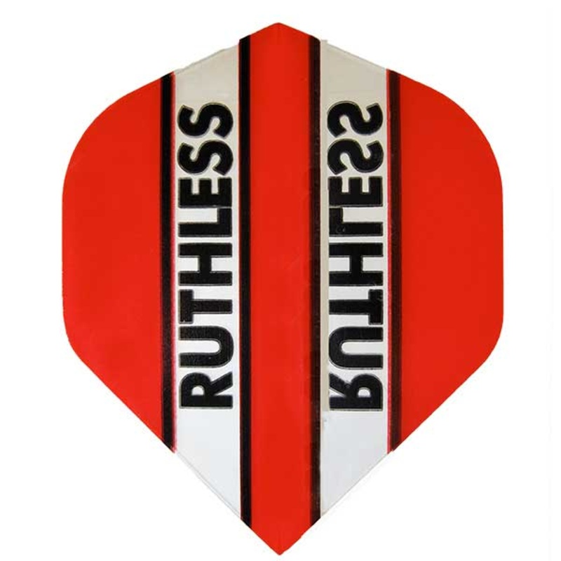 RUTHLESS – Clear Panel Extra Tough Flights – Red