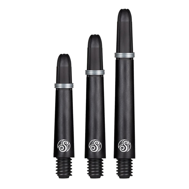 SHOT – Koi Carbon Dart Shafts with Spring Ring – Black