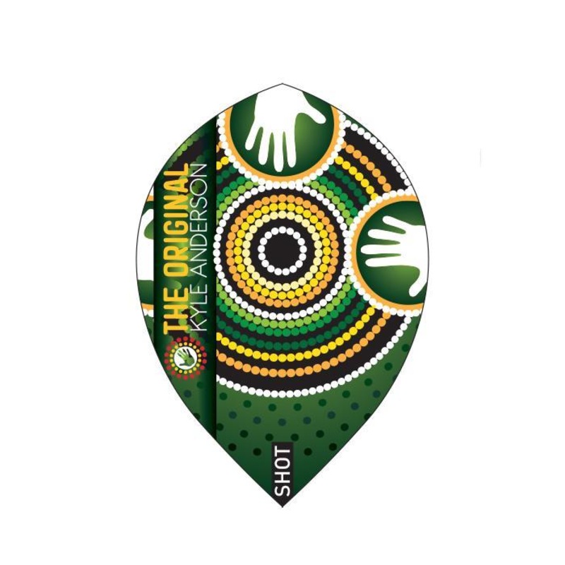 SHOT – Kyle Anderson Battler Dart Flights – TEARDROP