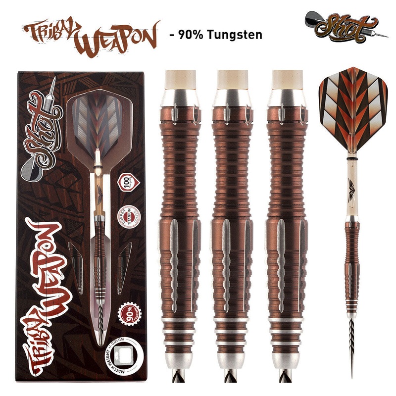 SHOT Tribal Weapon Series 1 Darts – 90% Tungsten – 25g
