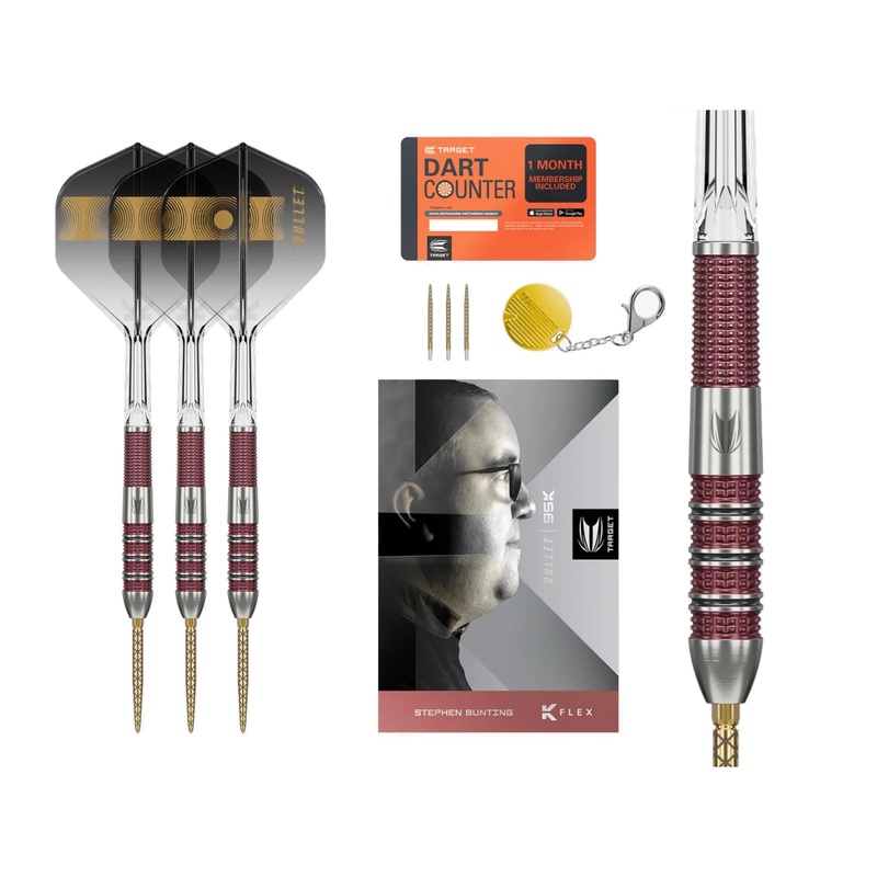 TARGET – 18g – Stephen Bunting 95K SP Steel Tip Darts – 95% Tungsten