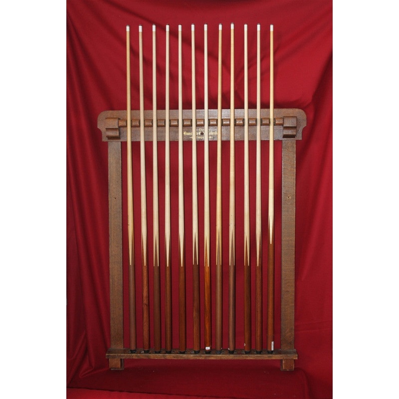Brunswick-Balke-Collender Antique 12 Pool Cue Rack