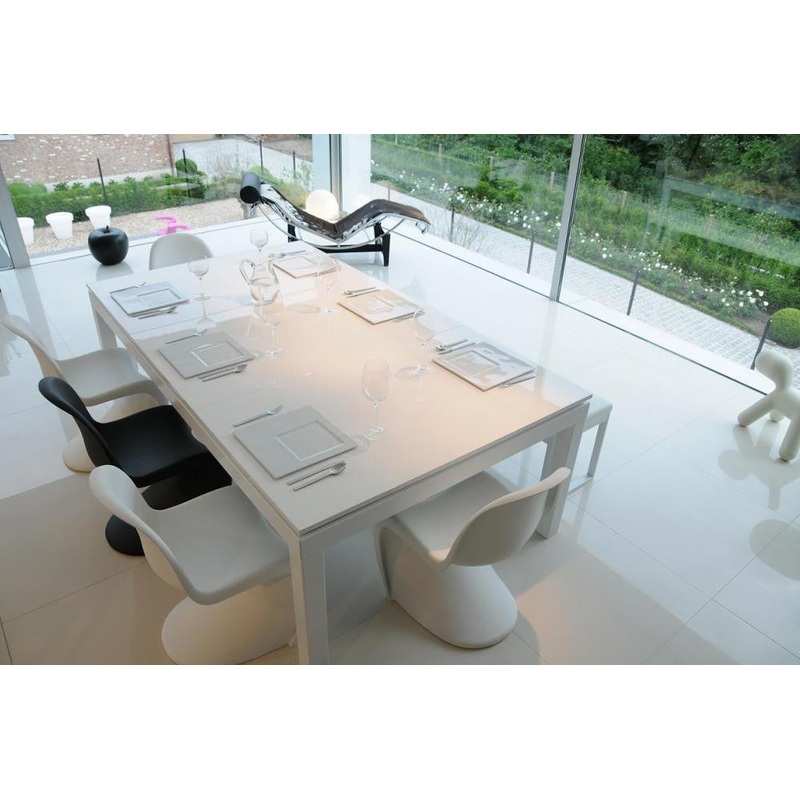 Fusion ~ White Powder Coated Table 7′