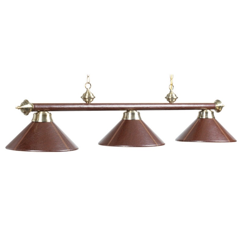 RAM 3 Light – 54″ Billiard Light – Brown Leather
