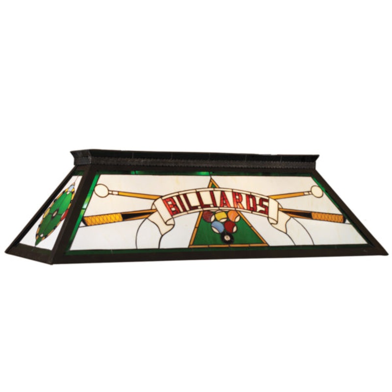 RAM 44″ Stained Glass Box Lamp (Green)