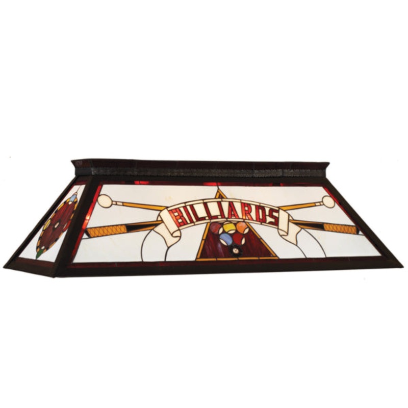 RAM 44″ Stained Glass Box Lamp (Red)