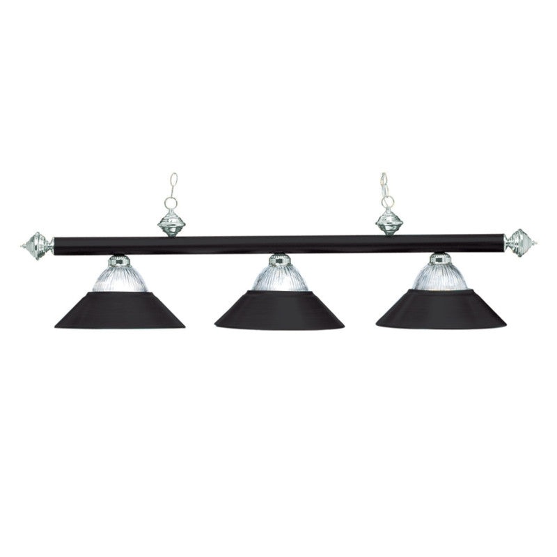 RAM – 54″ Billiard Light – Matte Black & Stainless Steel
