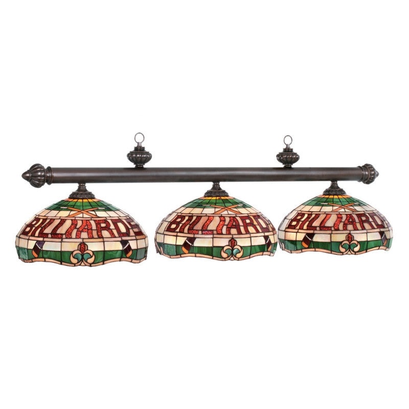 RAM 56″ 3 SHADE TIFFANY BILLIARD LAMP