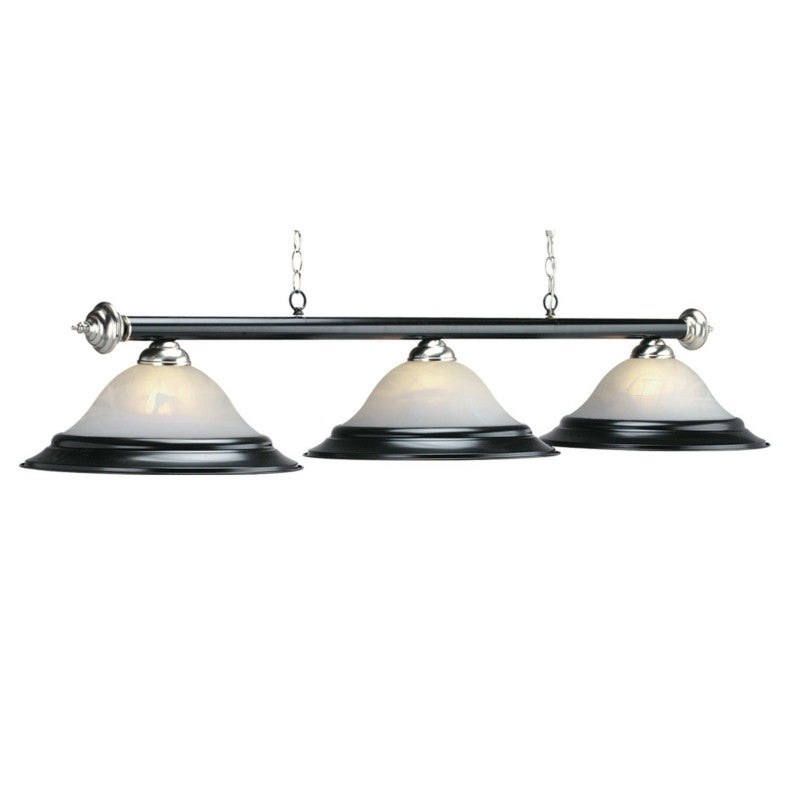 RAM 60″ 3 Light Billiard Light – Matte Black/Steel