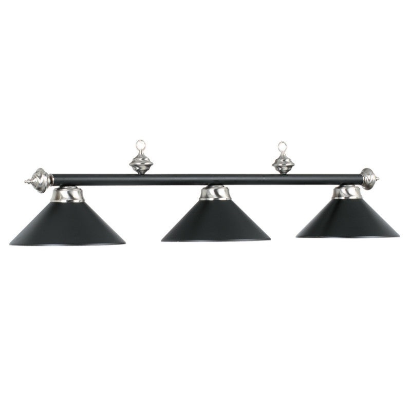 RAM Billiard Light 54″ 3 Shade – Matte Black-Steel  PR/54 MB/ST