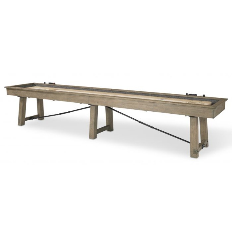 The “ISAAC” Shuffleboard Table by Plank and Hide