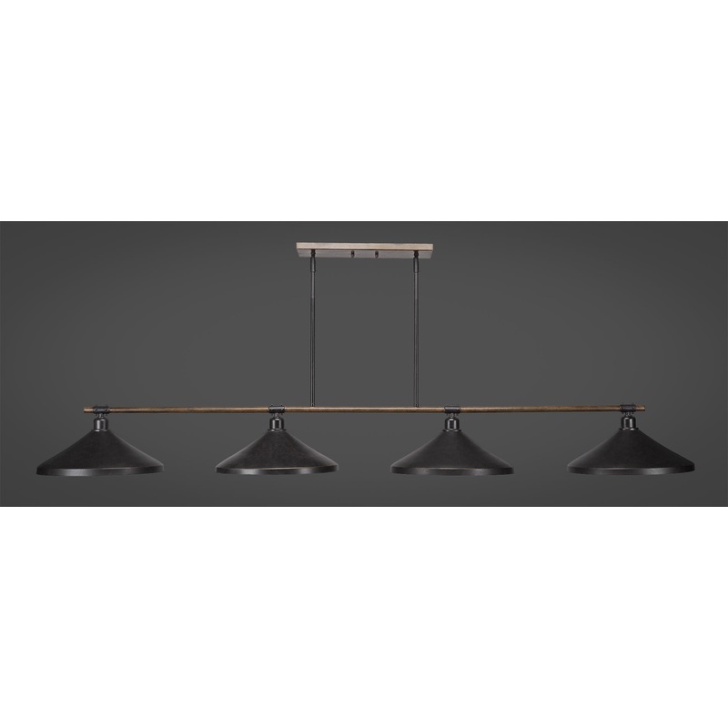 Toltec  ” Blacksmith ” 4 Shade Lamp 1744-422-DG