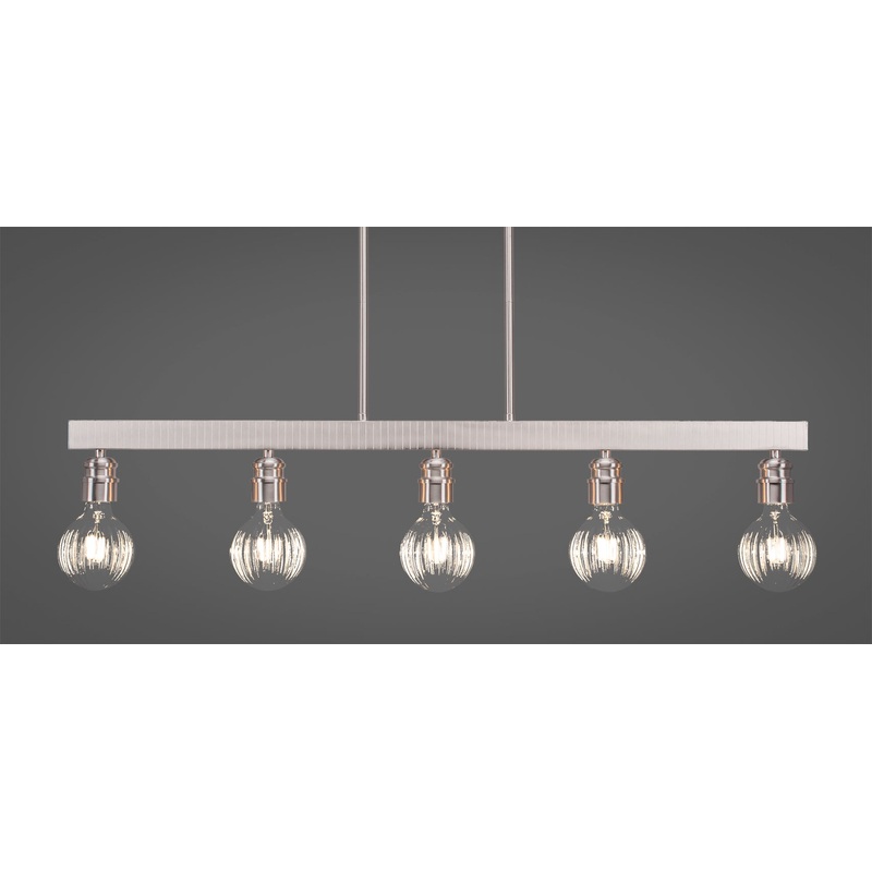 Toltec Edge Brushed Nickel 5 Lights LED Bulb 1185-BN-LED45C