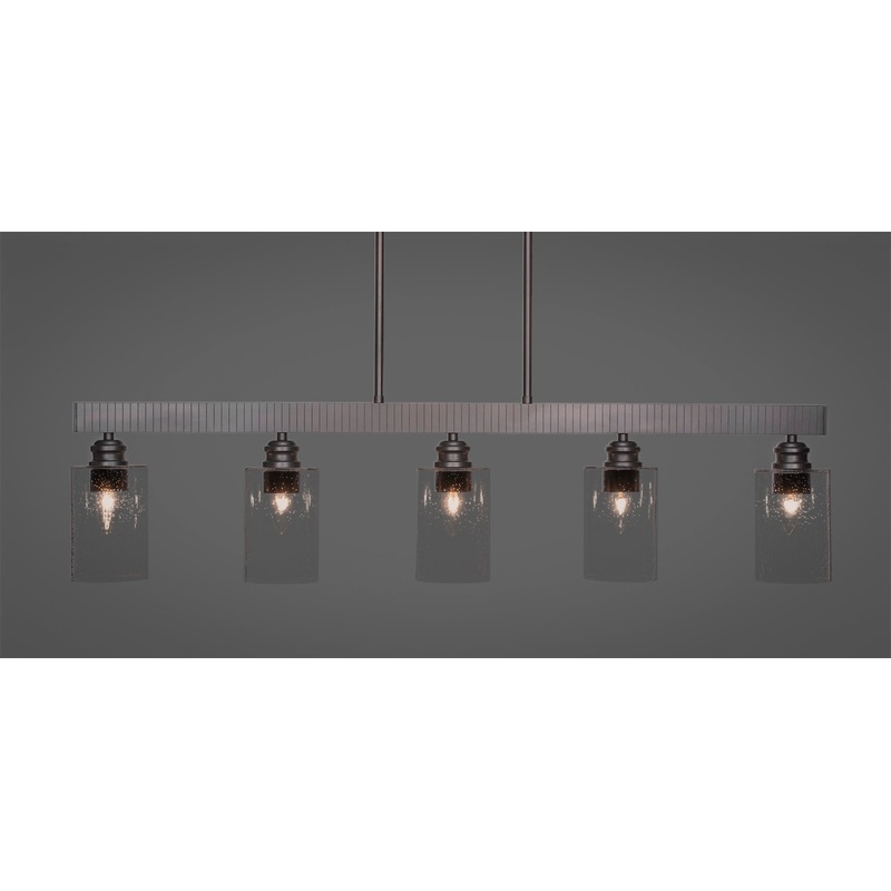 Toltec Edge Espresso 5 Lights Clear Bubble 1185-ES-300