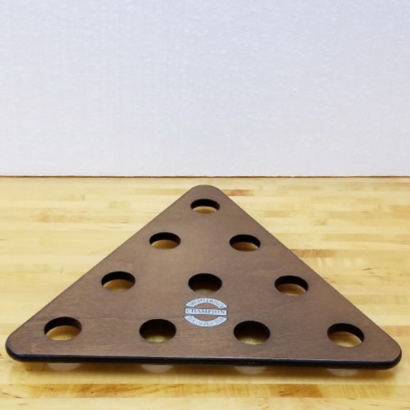 CHAMPION “WOODEN PIN RACK” FOR MINI BOWLING PINS