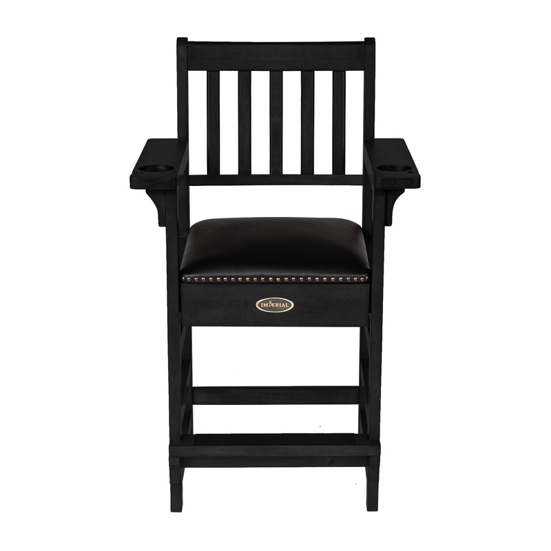 Spectator Chair “BLACK” with Drawer by Imperial