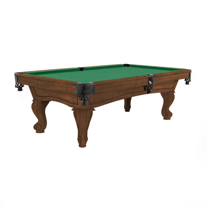 The “RESOLUTE” Whiskey Ram Horn Leg Pool Table by Imperial