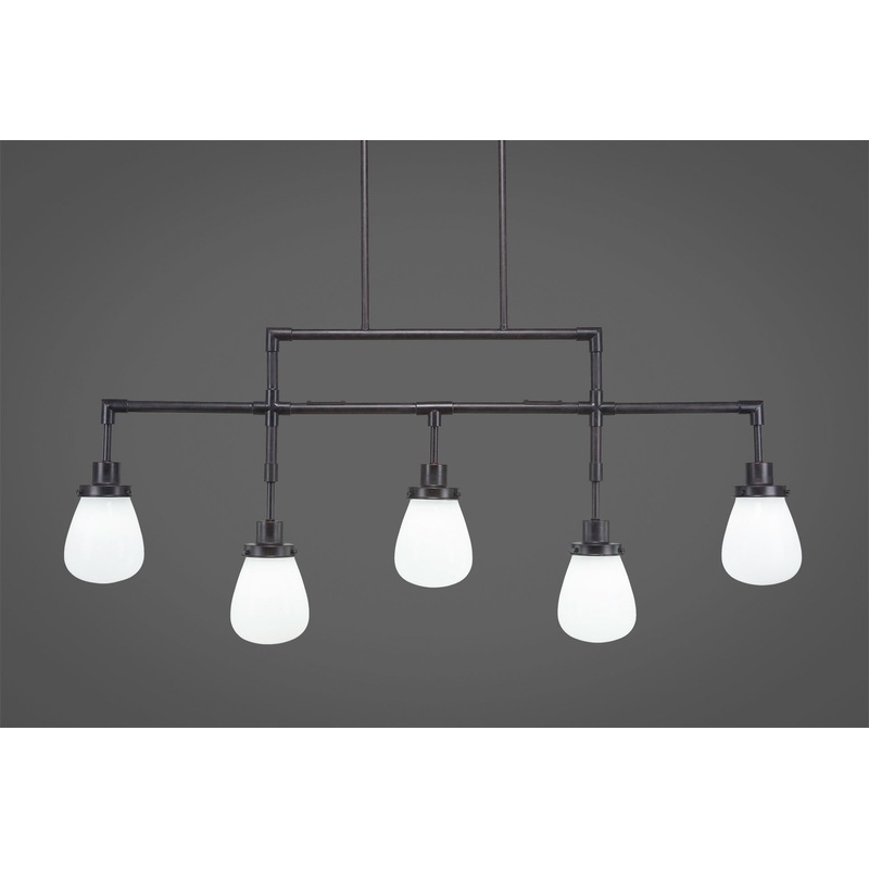 Toltec Meridian Dark Granite 5 Lights 1235-DG-470