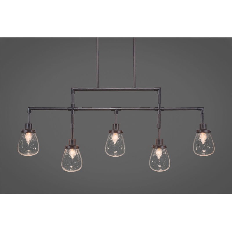 Toltec Meridian Dark Granite 5 Lights 1235-DG-471