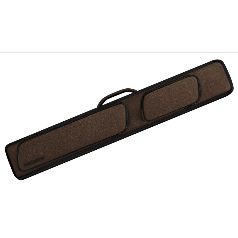 Predator Metro Brown Hard Pool Cue Hard Case – 2 Butts x 4 Shafts (2×4)