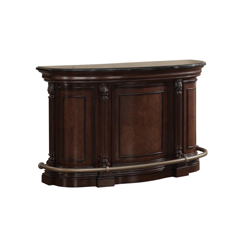The “Emilio” Home Bar in Suede by American Heritage