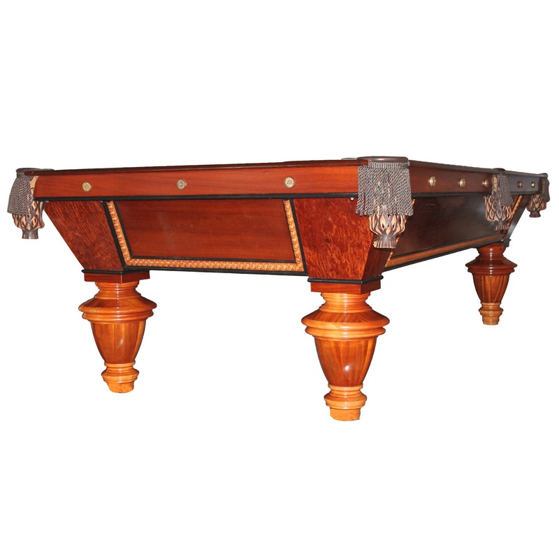Antique Brunswick-Balke-Collender 9′ Pool Table c. 1890 – Newly Refurbished