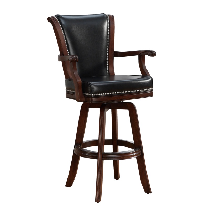 “Napoli” Stool in Suede by American Heritage