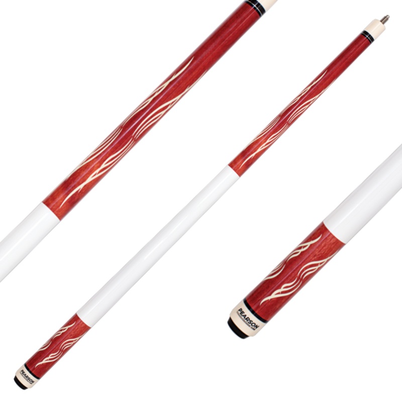 Pearson PK Carbon Clear Cue – Red with White Handle – IN STOCK