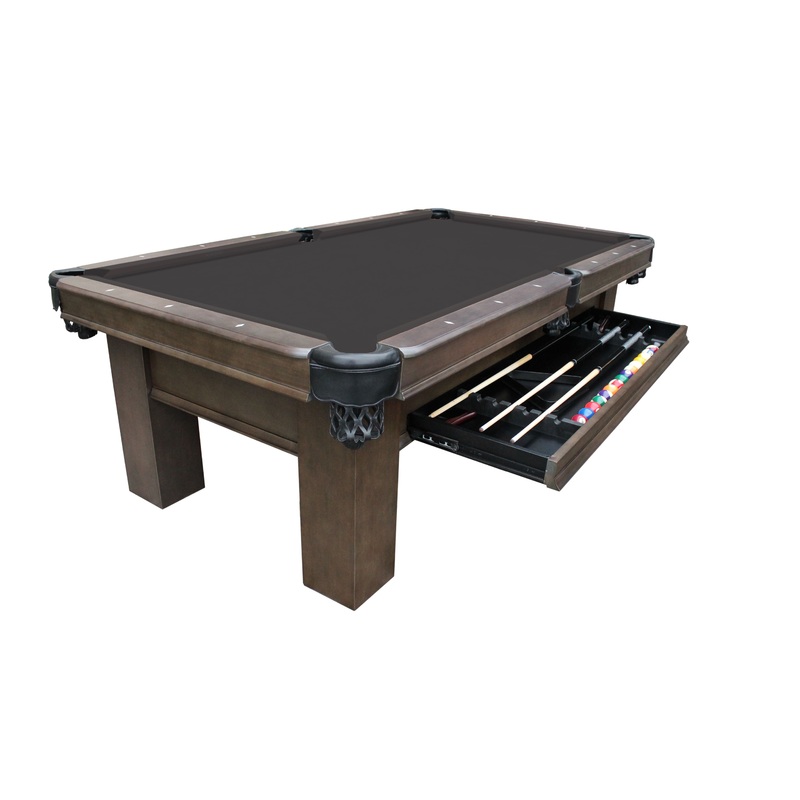 The “ELIAS” 8ft Pool Table with Drawer by Plank and Hide