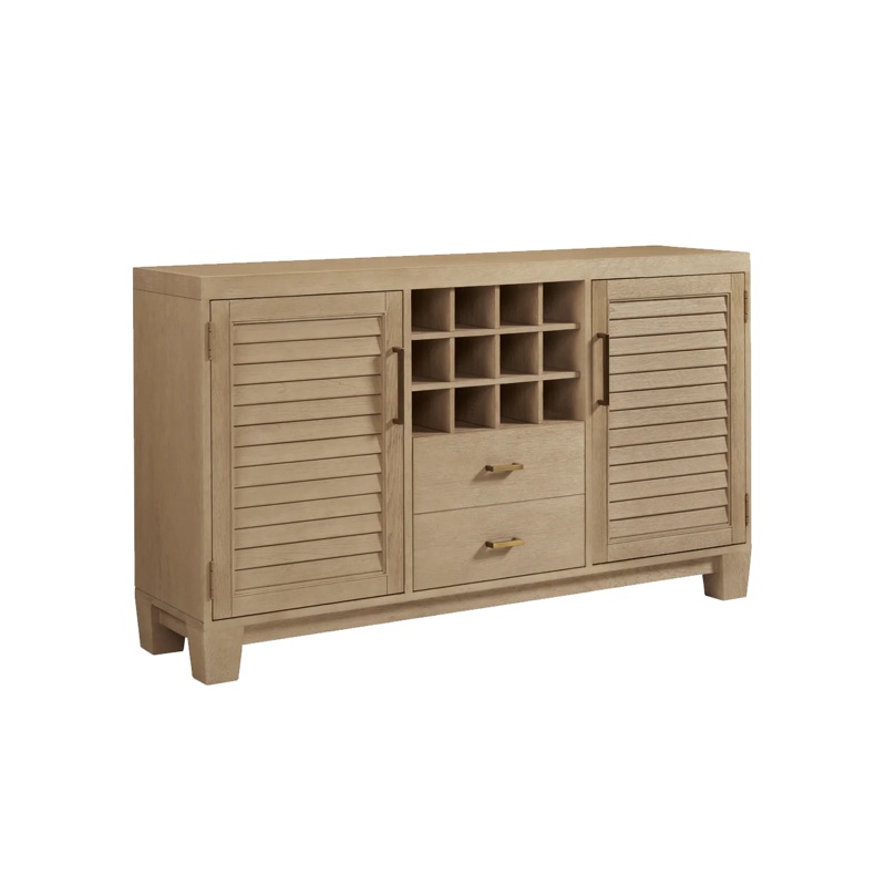 The “Port Royal” Bar Console in White Oak by American Heritage