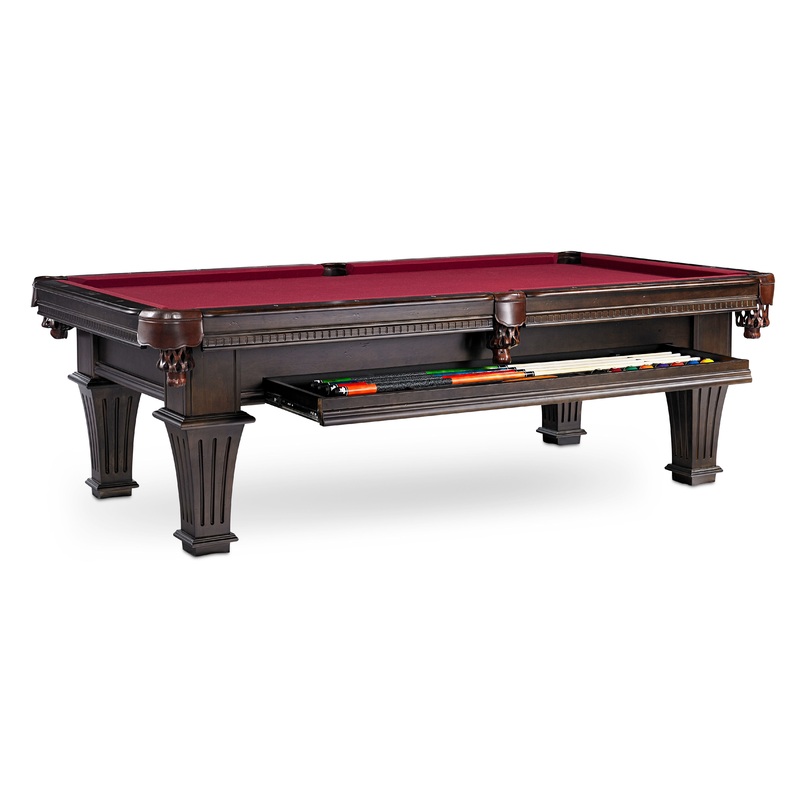 The “TALBOT” 8ft Pool Table with Drawer by Plank and Hide