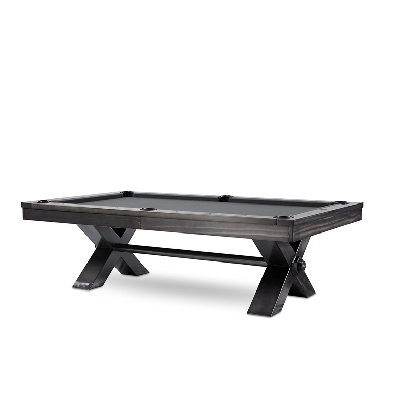 The “VOX” STEEL Pool Table by Plank and Hide