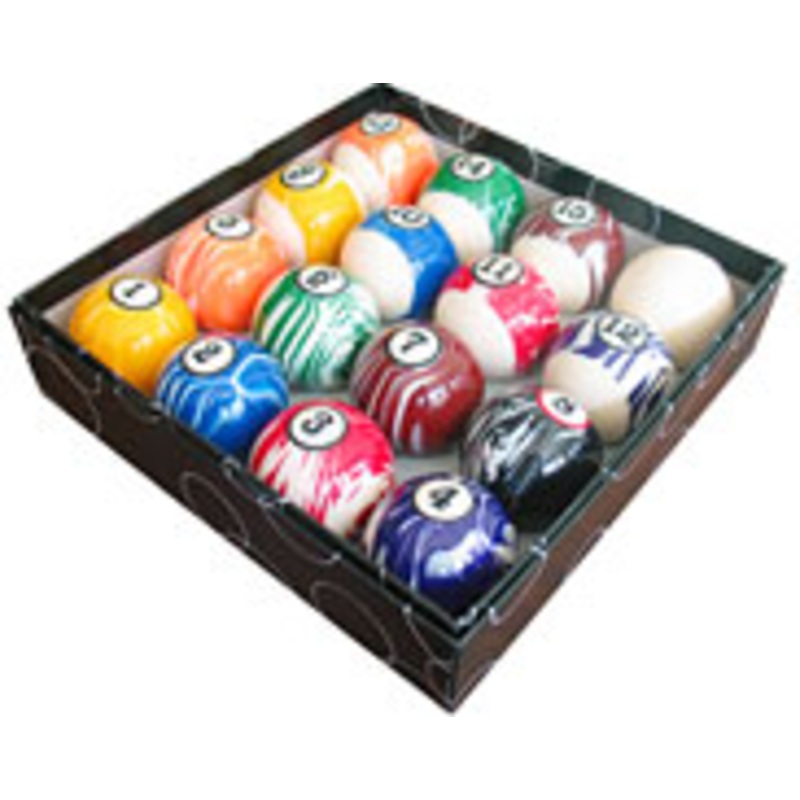 Action White Marble Pool Balls