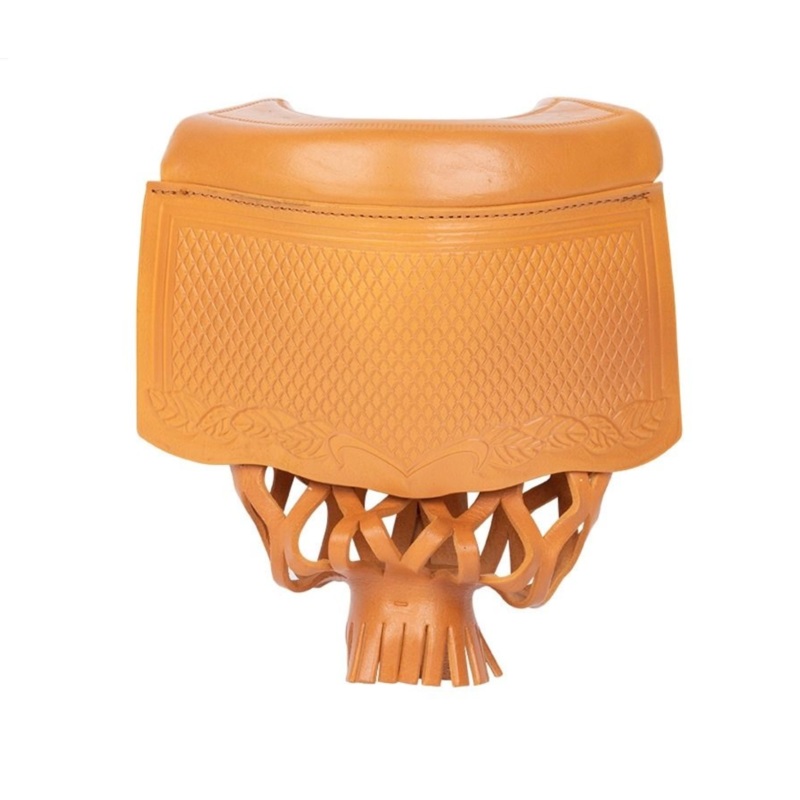 Tan Leather Pool Table Pockets (set of 6)