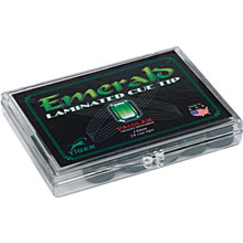 Tiger Emerald Laminated Cue Tips – Box of 24