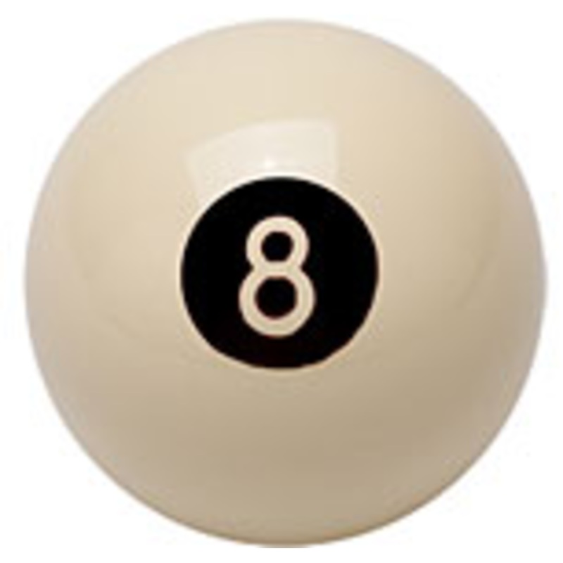 White 8 Ball – 2 1/4″