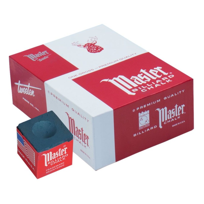 144 Piece Box of Master Cue Chalk