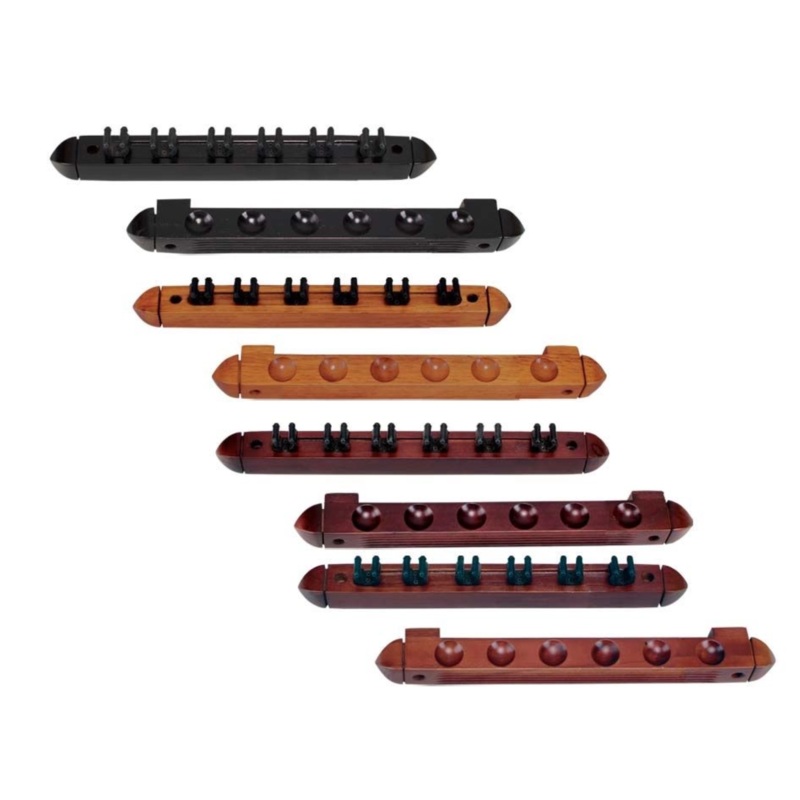 6 Cue Wall Rack | Two Piece