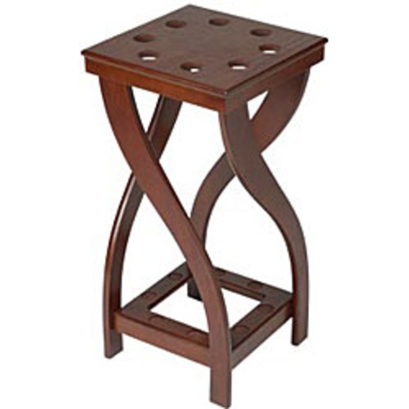 Cuestix Chocolate Floor Rack, Holds 8 Cues 24″ High x 12″ Wide x 12″ Deep