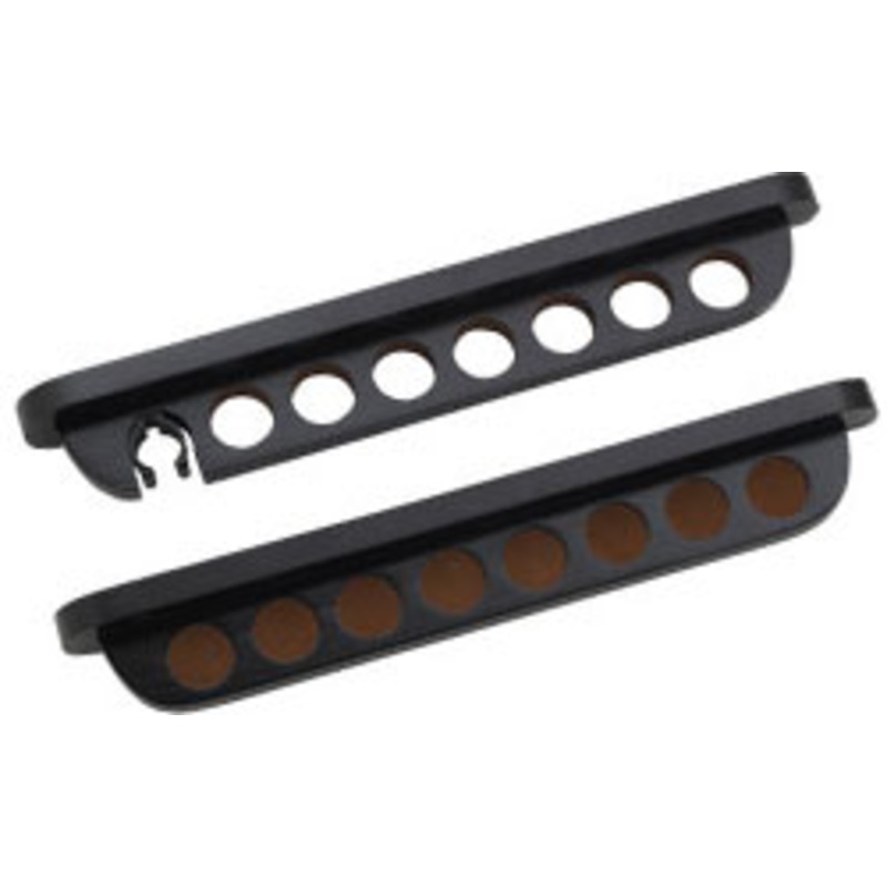 Cuestix Midnight Wall Rack w/ clip for Bridge, Holds 7 Cues