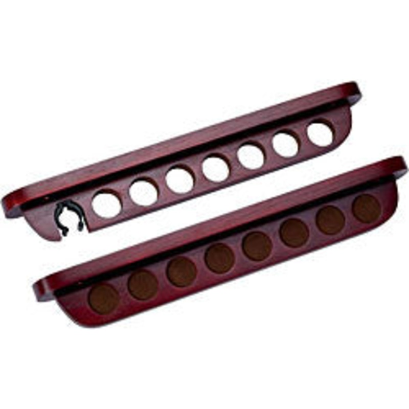 Cuestix Wine Wall Rack w/ clip for Bridge, Holds 7 Cues