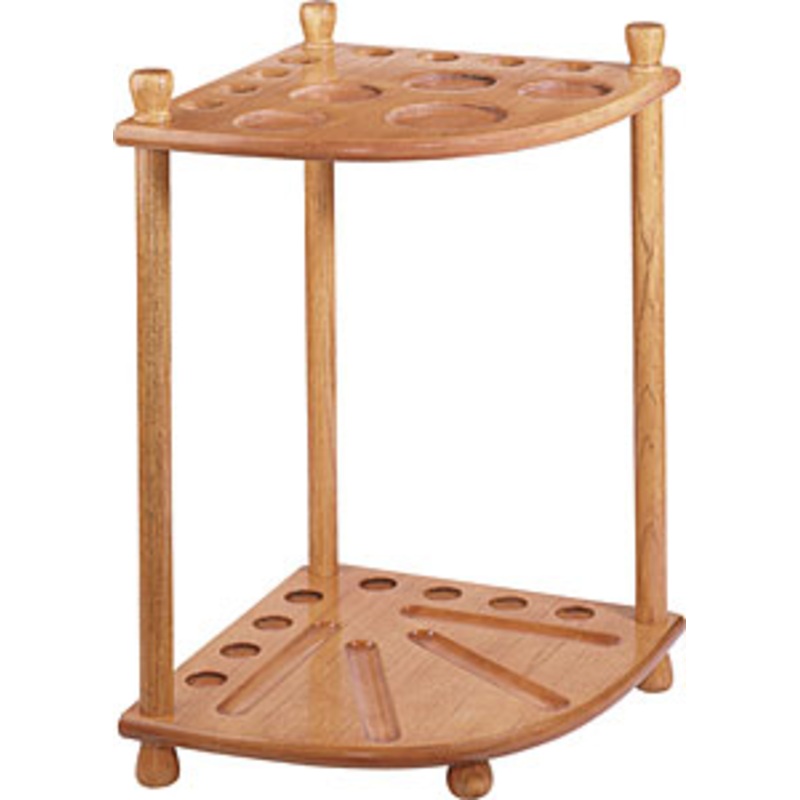 Economy Corner Rack, Holds 8 Cues H 22″ W 141/2″ D 16″