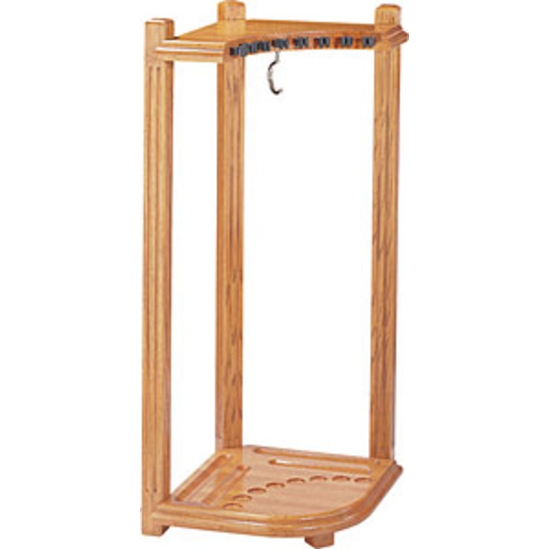 Heavy Duty Corner Rack, Holds 8 Cues H 391/2″ W 16″ D 191/2″