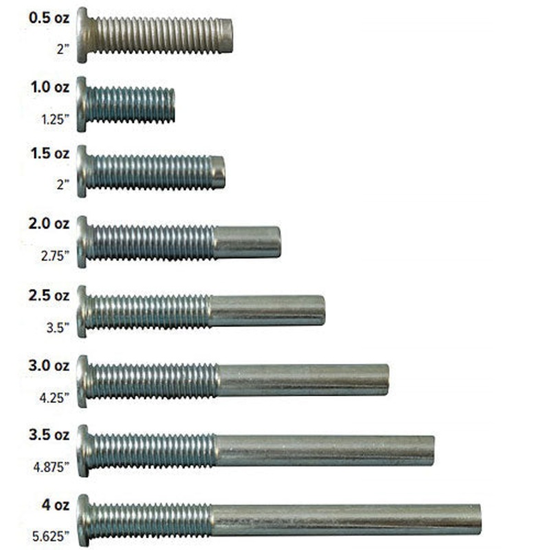 McDermott Weight Bolts (Extension Compatible)