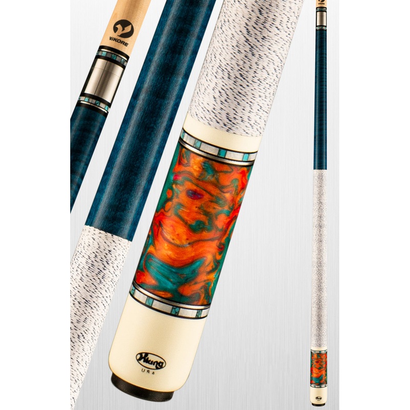 Viking Twilight Aqua Fire Pool Cue | Vikore Shaft