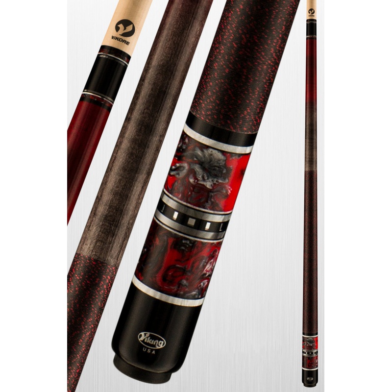 Viking Twilight Crimson Storm Pool Cue | Vikore Shaft