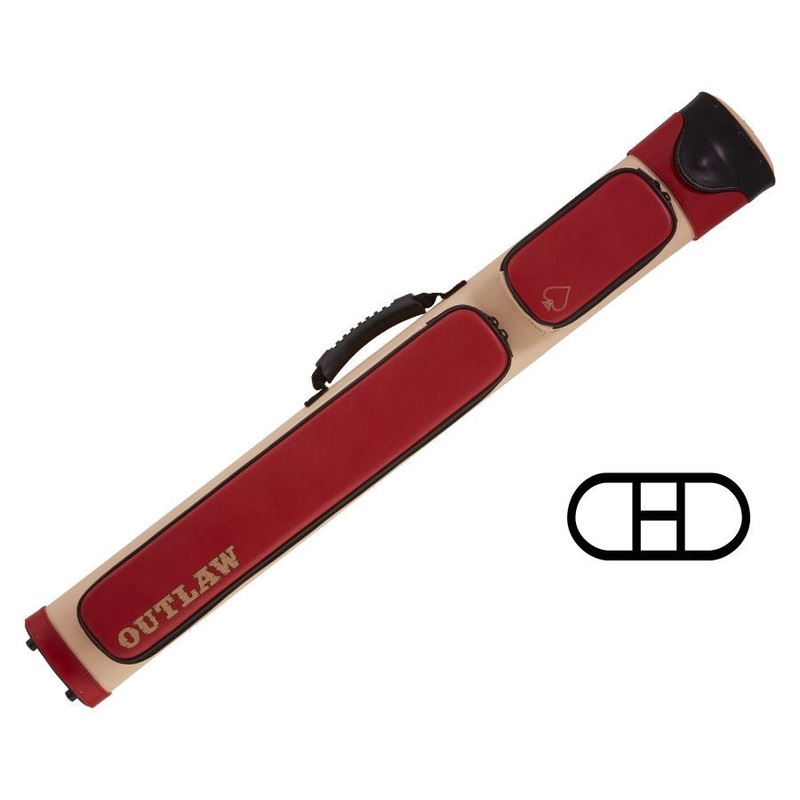 Outlaw OLX22 Pool Cue Case Red 2×2