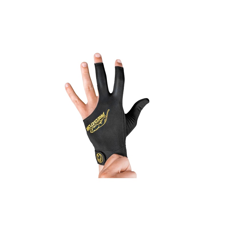 Predator Second Skin Black & Yellow Billiard Glove with Closed Thumb